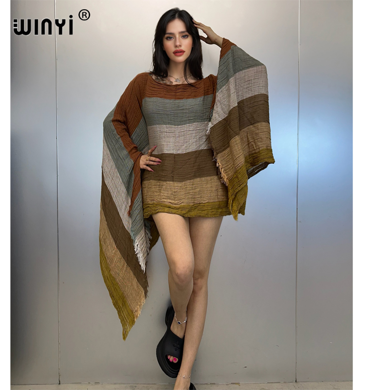 Cover Up Kaftan - WINYI Gaun Malam Pakaian Pantai Gaun