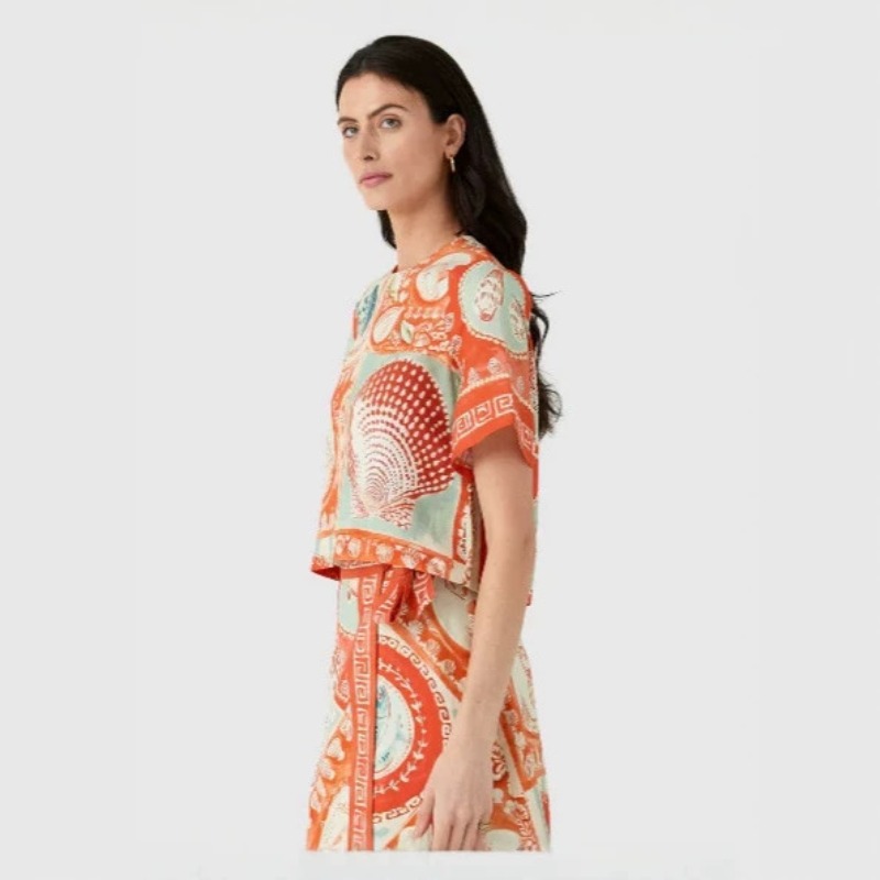 Setelan rok 2 potong motif bun - Midi Skirt Floral ulasan dan harga