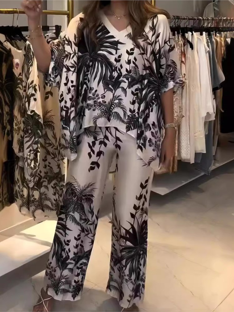 Setelan pakaian kantor dua pot - Romper Floral Print ulasan dan harga